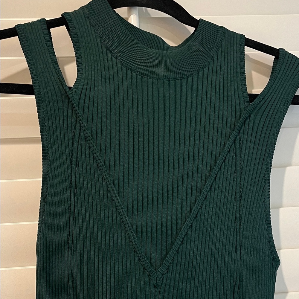 En Saison Lulus Dark Green Maxi Dress NWT - Picture 4 of 5